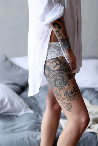 Leg tattoos for women